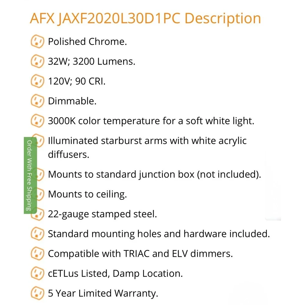 AFX Lighting Jaxx‎ 20